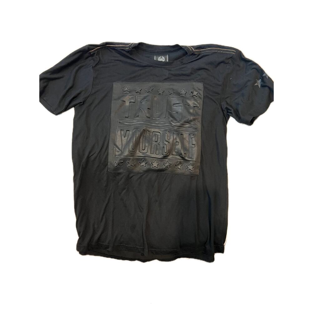 Trust Yourself  CR-24 Embossed Black T-Shirt Mens L